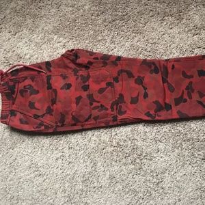 Red Camo Joggers